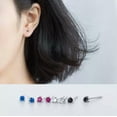 thumbnail image 3 of QQTDFG 925 Sterling Silver CZ Tiny Post Stud Earrings Women Gift A1939-Blue, 3 of 9