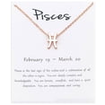 thumbnail image 4 of Collar de amistad Minnieouse con colgante de tarjeta de visualización Piscis de oro rosa, 4 of 6