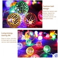 thumbnail image 4 of Mirror Ball Light String Disco Ball Silver String Light Led Light String Lanterns Para Party Bar Holiday Patio Garden Dormitorio Decoración 20 Led Eigraketly HA025230-02, 4 of 5