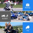 thumbnail image 2 of Motocicleta Dvr DVR Full HD 1080P Dash Cam Motocicleta Grabación en bucle Sensor G (sin WiFi ni GPS), 2 of 9