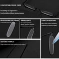 thumbnail image 5 of 3 Pairs Slim Pen Reading Glasses Small Tube Reader Spring Hinged Eyeglasses with Portable Clip Case +2.0, 5 of 6