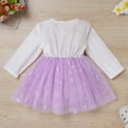 thumbnail image 6 of IDOPIP Baby Girls Winter Snowflake 1st Birthday Dress Outfit Velvet Tulle Tutu Dress + Headband, 6 of 8