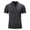 Dark Gray, variant on SwiftWear Men Short Sleeve Polyester Stand-up Collar Casual Casual Shirts Gray M