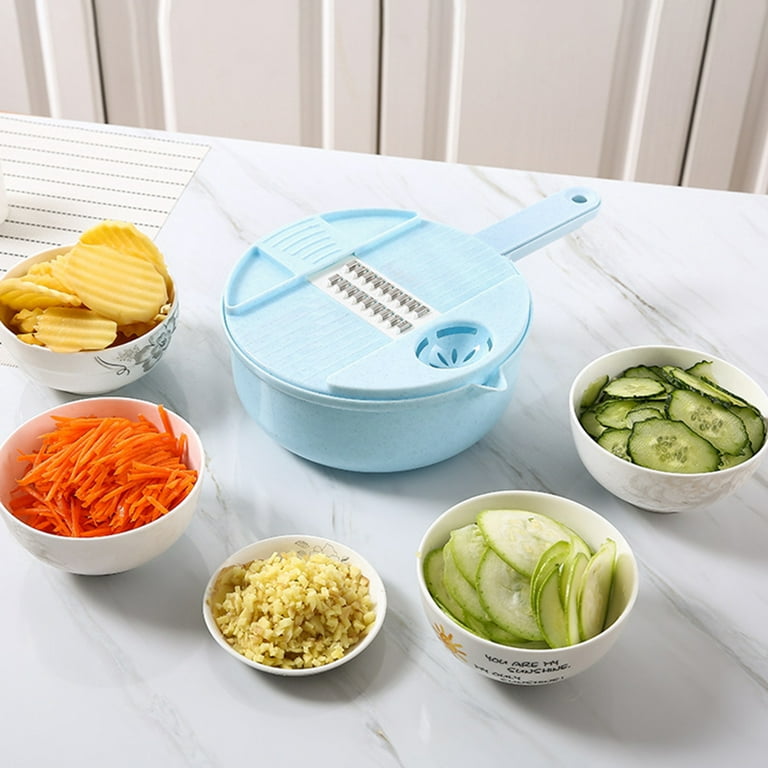 1set Vegetable Chopper & Fruit Slicer, Multifunctional Manual Food
