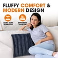 thumbnail image 2 of Cheer Collection Faux Fur Throw Pillow Cover, 2 of 5