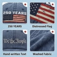 thumbnail image 4 of HAJWOH American Flag Hat for Men Women Distressed Vintage Cotton Adjustable Embroidered Patriotic Baseball Cap, 4 of 4