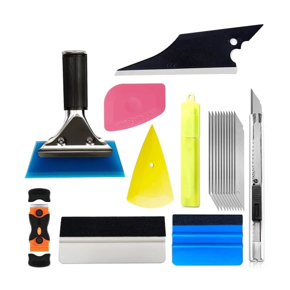 Kit de pintura para ventanas de coche Mandark, 18 unidades, con espátulas y cuchillo