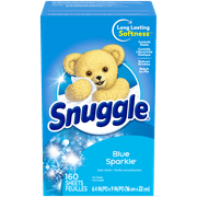 Snuggle Fabric Softener Dryer Sheets, Blue Sparkle, 320 Count