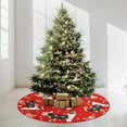 thumbnail image 4 of Christmas Tree Skirt Red Tree Skirts Australian Shepherd Xmas Tree Skirt Tree Mat 48 Inch Dog Winter Christmas Decorations for Home, 4 of 6