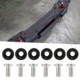 thumbnail image 4 of Akozon 6Pcs M8 Universal Gasket Washer Spacers  Car Motorcycle Modified   Front Rear Bumper Decoration  Black, 4 of 8