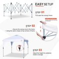 10x10 Canopy Outdoor Pop Up Portable Shade Canopy Quick Tent Canopy