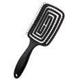 thumbnail image 2 of letairis Large Curved Comb Hair Styling Comb Comb Hollow Massage Comb Portable Long Black, 2 of 8