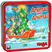 HABA Animal Upon Animal Christmas Version Wood Stacking Game (Made in Germany)