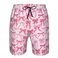 thumbnail image 3 of Fotbe Pink bows Trajes de Baño Estampados para Hombre, Shorts de Verano de Secado Rápido, Ropa de Playa, Bañadores-Medium, 3 of 6