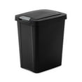 thumbnail image 1 of Sterilite 7.5 Gallon TouchTop Wastebasket Trash Can w/Latch, 4 Pack, Black, 1 of 10