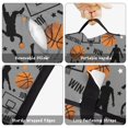 thumbnail image 6 of Basketball and Star Gray Pattern Teens Toddler Nap Mat with Pillow, Sleeping Mat Bag for Preschool Daycare 50"x20", 6 of 6