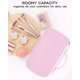 thumbnail image 5 of Bolsa de maquillaje Relavel Cute Portable Rosa con soporte para brochas, 5 of 8