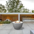 thumbnail image 4 of Gray Aluminum Patio and Outdoor Round Firepit Table with Rain Cover, 4 of 7