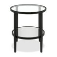 thumbnail image 3 of Evelyn&Zoe 20" Blackened Bronze Metal/Glass Side Table, 3 of 7