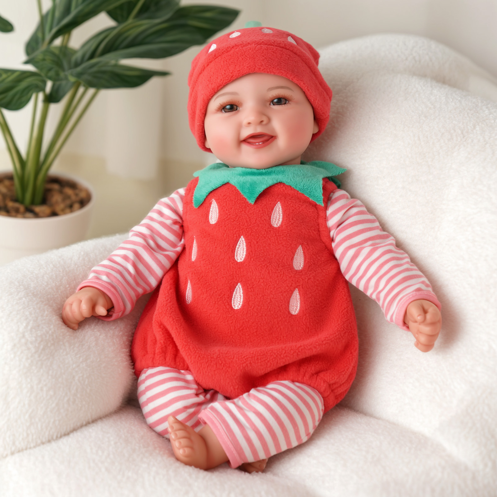 RSG 17-inch Lifelike Reborn Baby Dolls, Newborn Baby Dolls, Full Body Cloth Real Life Baby Dolls with Gift Box for Kids Age 3+
