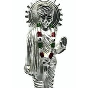 999 Pure Silver Swami Narayan idol / Statue / Murthi - (Figurine#02)