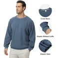 thumbnail image 3 of Pepypepy Men’s Cotton Crewneck Pullover – Lightweight Long Sleeve Sweatshirt in Solid Colors, S-XXL, 3 of 7