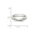 thumbnail image 2 of Solid 925 Sterling Silver 4mm Bevel Edge Size 6 Wedding Band Ring Comfort-Fit, 2 of 3