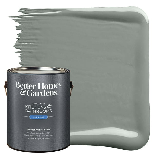 ziek Open Intentie Better Homes & Gardens Interior Paint and Primer, Sage Smoke / Green, 1  Gallon, Semi-Gloss - Walmart.com