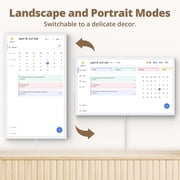 Dragon Touch 27 Inch Digital Calendar, Electronic Wall Calendar Chore Chart for Family Monthly/Weekly Planner with Desk Mount