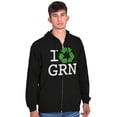 thumbnail image 5 of Recycle GRN Earth Day Save the Planet Zip Up Hoodie Men's Women's Brisco Brands M, 5 of 6