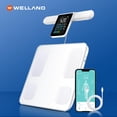 thumbnail image 3 of Báscula inteligente Fitdays para grasa corporal | Tecnología avanzada de 8 electrodos para métricas corporales de IMC/20+ | LED a todo color y alta precisión | Báscula de baño para fitness y pérdida d, 3 of 5