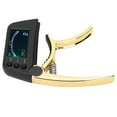 thumbnail image 3 of Guitar Capo Tuner Clip, Environment Lightweight Zinc Alloy Clear LCD Screen Ensitive Precise Guitar Capo Tuner  For Guitar Tuning For Guitar Tone Golden, 3 of 8