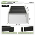 thumbnail image 6 of Maenizi 18 Inch Twin XL Bed Frames with White Skirt Cover, Metal Bed Frame Twin XL with Storage, Heavy Duty, No Box Spring Needed, Easy Assembly, Noise Free, Mattress Foundation, 6 of 6