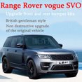 thumbnail image 2 of Apto para Land Rover Range Rover Vogue L405 2013-2017 Actualización 2018-2021 SVO PP Kit de carrocería de plástico Kit de parachoques delantero y trasero para automóvil, 2 of 5
