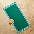 thumbnail image 2 of Better Homes & Gardens Coastal Resort Green Cotton-Blend Beach Towel, 2 of 6