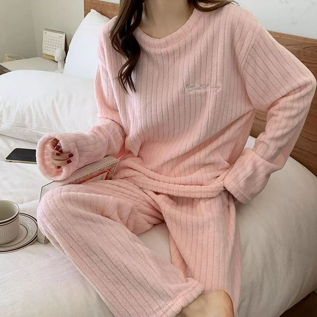Ropa Para Dormir Mujer Grueso De Señora Terciopelo Coral