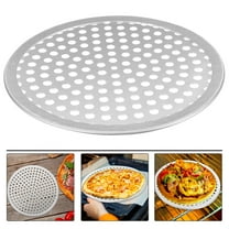 BESTONZON 1Pc Heavy Duty Aluminum Alloy Pizza Pan with Holes Nonstick Round Baking Plate
