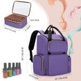 thumbnail image 4 of Luxja Nail Polish Organizer (Backpack Version) Holds 70 Bottles and a Nail Lamp, Travel Nail Polish Bag with 2 Removable Cases and Tools Storage Pockets (P, 4 of 8