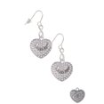 thumbnail image 3 of Delight Jewelry Silvertone Nurses Rock on AB Crystal Heart Silver tone Infinity French Earrings, 3 of 4