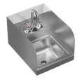 thumbnail image 5 of 12 X 16 Wall Mounted Hand Sink with Gooseneck Faucet and Side Splash, 5 of 9