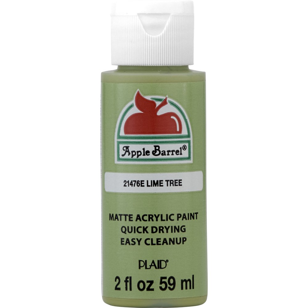 Apple Barrel 21476EX Acrylic Craft Paint, Matte Finish, Lime Tree, 2 fl