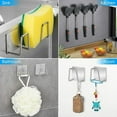 thumbnail image 2 of 4Pcs-Sponge Holder Self Adhesive Sponge Holder For Kitchen Sink Caddy Stainless Steel Rust Proof Waterproof Quick Drying, 2 of 5