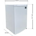 RCA, 3.0 Cu. ft. Upright Freezer, White,
