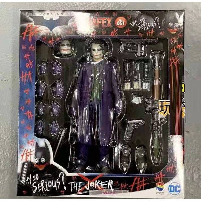 SHF Joker Quinn Heath Ledger The Dark Knight Figuras de acción coleccionables Juguetes Regalo de Navidad 15 cmD Con caja zhangmengya unisex