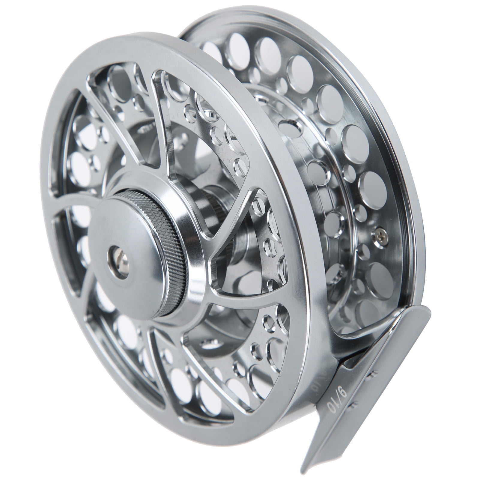 Sarapandan 9/10 Fishing Fly Reel 3 Ball Bearing 1:1 Gear Ratio CNC Aluminum Alloy Fishing Reel