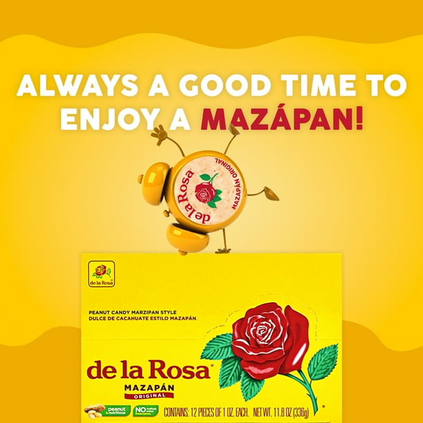 De La Rosa Mazapan Peanut Candy, 12 Count - Ideal for Breakrooms