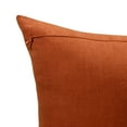 thumbnail image 3 of Ox Bay Faye 20" x 20" Rust Striped Linen Adult Decorative Throw Pillow, 3 of 8