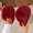 Wine, variant on Women Oversized Fluffy Faux Fur Open Toe Slide House Slippers Purple 6.5-7