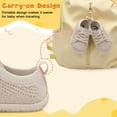 thumbnail image 4 of JOINFREE Baby Knit Sock Shoes for Boys Girls First Walking Shoes Infant Barefoot Moisture Wicking Shoes, 4 of 9