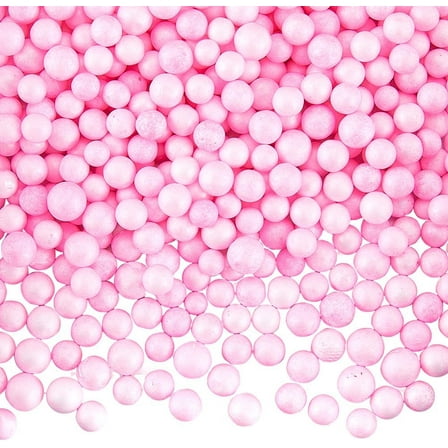 1 set 1800pcs Pink Foam Beads Small Bead Vase Filler Bulk Microfoam Polystyrene Round Weight Stuffed Fillers Decorations Ball Stuffing